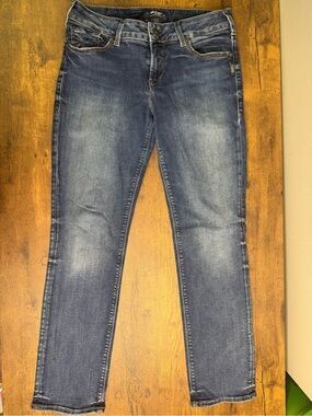 Women's Silver Suki Straight Blue Denim Jeans W30/L30
